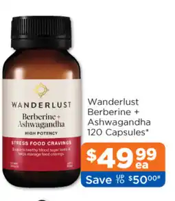 Good Price Pharmacy Wanderlust Berberine + Ashwagandha 120 Capsules offer