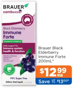 Good Price Pharmacy Brauer Black Elderberry Immune Forte offer