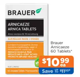 Good Price Pharmacy Brauer arnicaeze 60 tablets offer