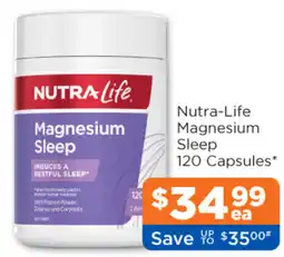 Good Price Pharmacy Nutra-Life Magnesium Sleep 120 Capsules offer