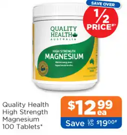 Good Price Pharmacy Quality health high strength magnesium 100 tablets offer