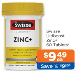 Good Price Pharmacy Swisse ultiboost zinc+ offer