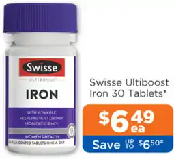 Good Price Pharmacy Swisse ultiboost iron offer