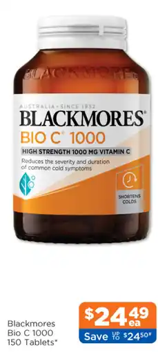Good Price Pharmacy Blackmores Bio C 1000 150 Tablets offer