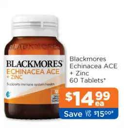 Good Price Pharmacy Blackmores echinacea ace + zinc 60 tablets offer