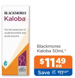 Good Price Pharmacy Blackmores Kaloba offer