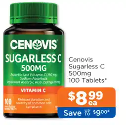 Good Price Pharmacy Cenovis sugarless c 500mg 100 tablets offer
