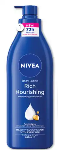 Good Price Pharmacy Nivea Rich Nourishing Body Lotion 72h Moisturiser offer