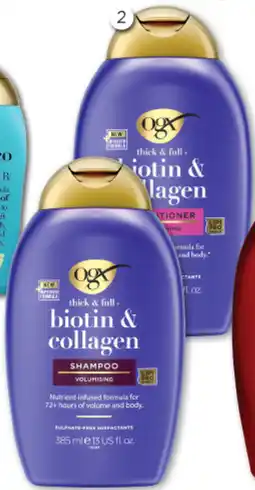 Good Price Pharmacy OGX Biotin & Collagen Shampoo or Conditioner offer