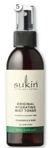 Good Price Pharmacy Sukin Hydrating Mist Toner Spray offer