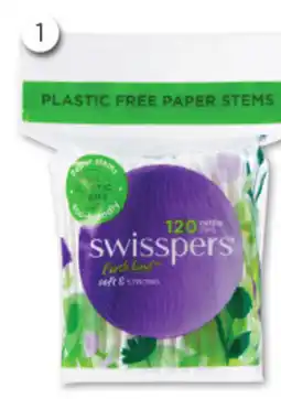 Good Price Pharmacy Swisspers Cotton Tips Paper 120 Pack offer