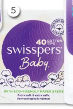 Good Price Pharmacy Swisspers Baby Cotton Tips Paper Stems 40 Pack offer