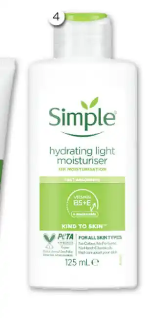 Good Price Pharmacy Simple Hydrating Light Moisturiser offer