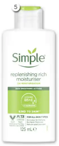 Good Price Pharmacy Simple Replenishing Rich Moisturiser offer