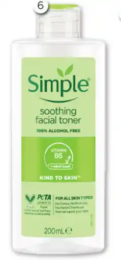 Good Price Pharmacy Simple soothing facial toner offer