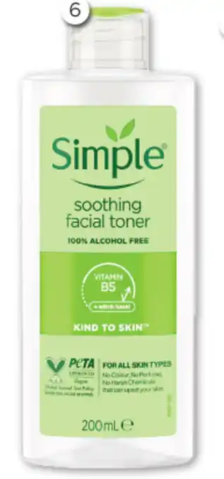 Good Price Pharmacy Simple soothing facial toner offer