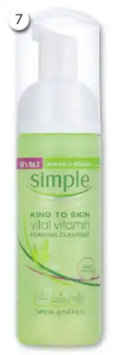 Good Price Pharmacy Simple Kind to Skin Foaming Cleanser offer