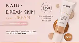 Good Price Pharmacy Natio pure mineral dream skin cc cream spf 50 offer