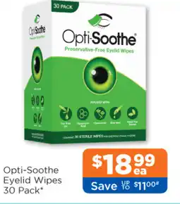 Good Price Pharmacy Opti-Soothe Eyelid Wipes 30 Pack offer