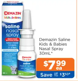 Good Price Pharmacy Demazin Saline Kids & Babies Nasal Spray offer