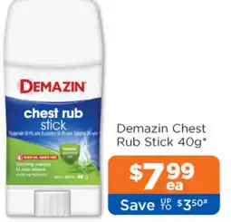 Good Price Pharmacy Demazin Chest Rub Stick offer