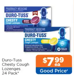 Good Price Pharmacy Duro-tuss chesty cough lozenges 24 Pack offer