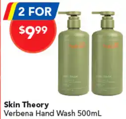 Amcal Pharmacies Skin Theory Verbena Hand Wash offer