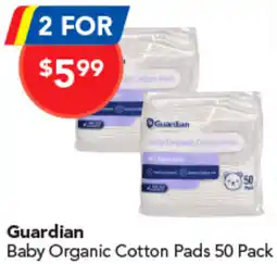 Amcal Pharmacies Guardian Baby Organic Cotton Pads offer