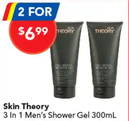 Amcal Pharmacies Skin Theory 3 In 1 Mens Shower Gel offer