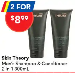 Amcal Pharmacies Skin Theory Mens Shampoo & Conditioner 2 In 1 offer