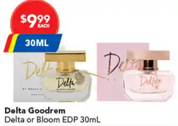 Amcal Pharmacies Delta goodrem delta or bloom edp offer