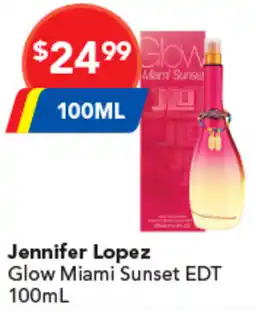 Amcal Pharmacies Jennifer lopez glow miami sunset edt offer