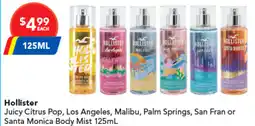 Amcal Pharmacies Juicy Citrus Pop Los Angeles Malibu Palm Springs San Fran or Santa Monica Body Mist offer