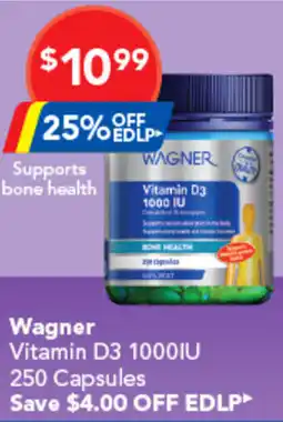 Amcal Pharmacies Wagner vitamin d3 1000iu offer