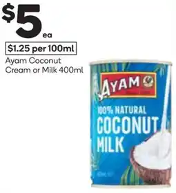 Woolworths Ayam Coconut Cream or Milk offer
