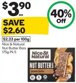 Woolworths Nice & Natural Nut Butter Bars offer