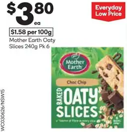 Woolworths Mother Earth Oaty Slices offer