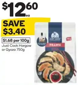 Woolworths Just Cook Hargow or Gyoza offer