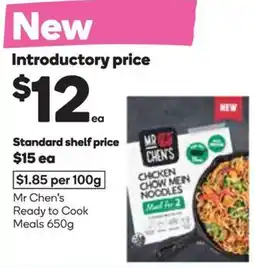 Woolworths Mr Chens Ready to Cook Meals offer