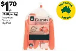 Woolworths Australian Carrots Pack offer