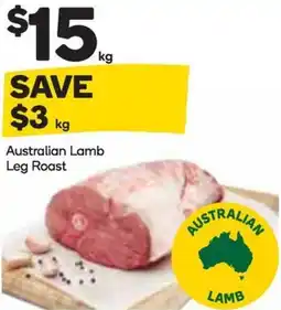 Woolworths Australian Lamb Leg Roast offer