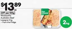 Woolworths Woolworths Australian Beef Lasagne offer