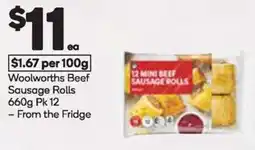 Woolworths Woolworths Beef Sausage Rolls offer