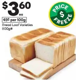 Woolworths Bread Loaf Varieties offer