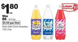 Woolworths Kirks Soft Drink Varieties offer