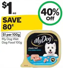 Woolworths My Dog Wet Dog Food offer