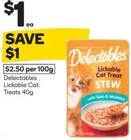 Woolworths Delectables Lickable Cat Treats offer