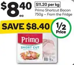 Woolworths Primo Shortcut Bacon offer