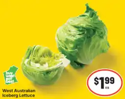 IGA West Australian Iceberg Lettuce offer