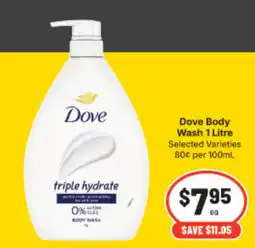 IGA Dove Body Wash offer